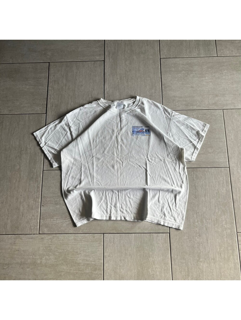 Vintage Gildan Heavy Cotton White Chicago Illinois Graphic T-Shirt XL